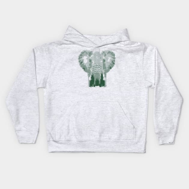 Kumiko Elephant Portrait Kids Hoodie by shultcreative